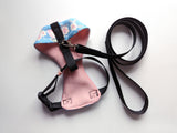 Chicken Harness Blue Paisley