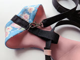 Chicken Harness Blue Paisley