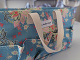 Garden Egg Tote Small — Blue Paisley