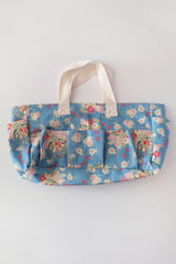 Garden Egg Tote Small — Blue Paisley
