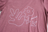 Heather Mauve Flora Tee Women's