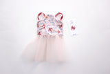 chicken tutu bow set