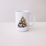 Ceramic Mug 15oz - Christmas Tree Chickens