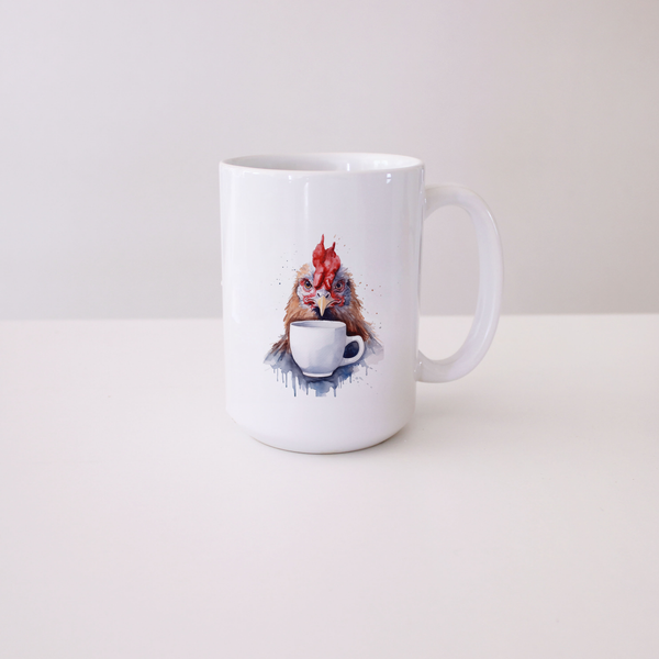 Best mug for chicken lovers, chicken drinking coffee mug
