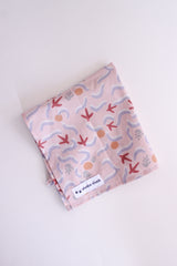 studio cluck bandana - cotton fabric with exclusive studio cluck early bird print - folded in quarters